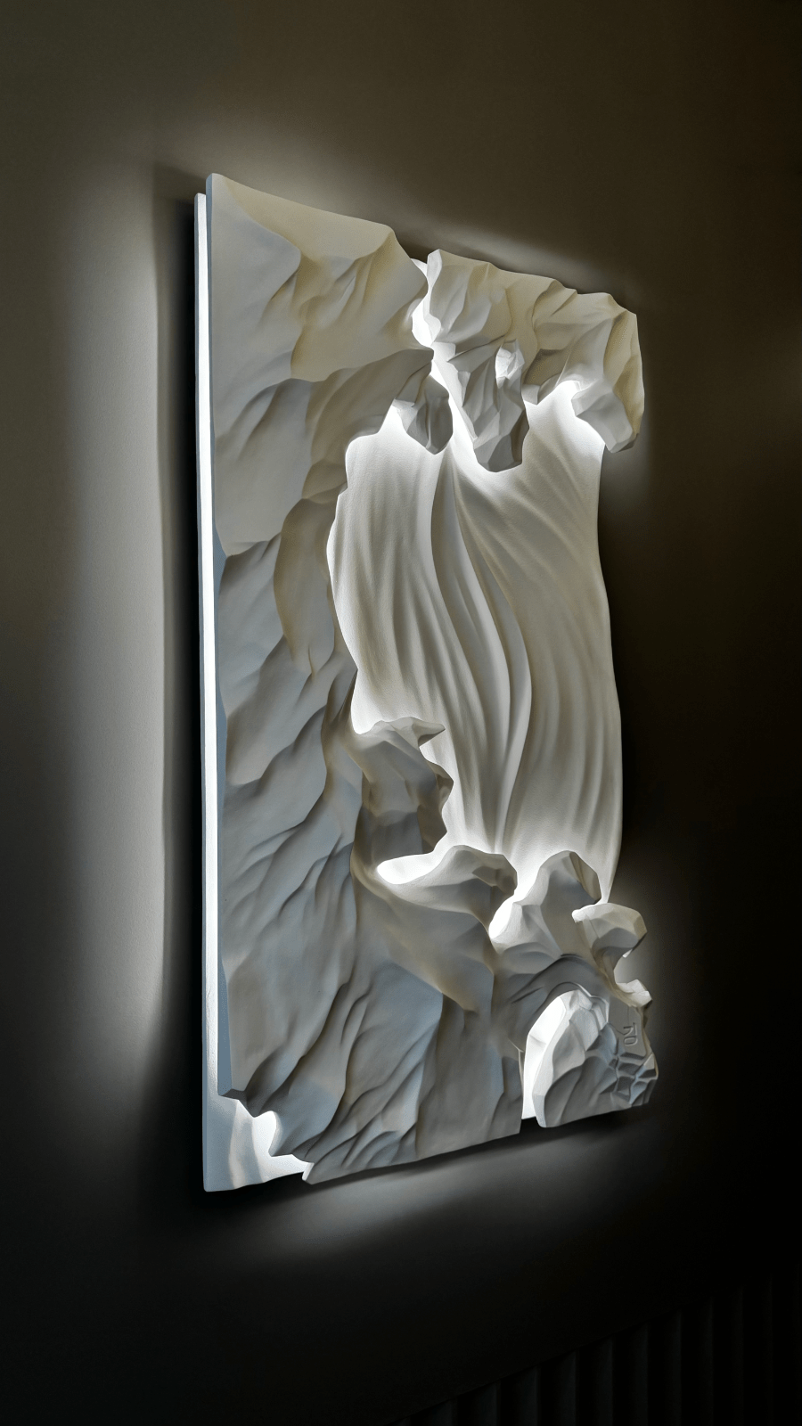 Male-female bas-relief